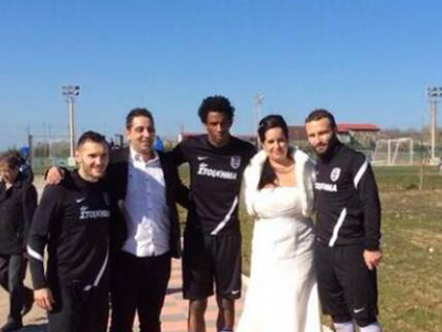 Μετά τον γάμο πήγαν κατευθείαν στην προπόνηση του ΠΑΟΚ